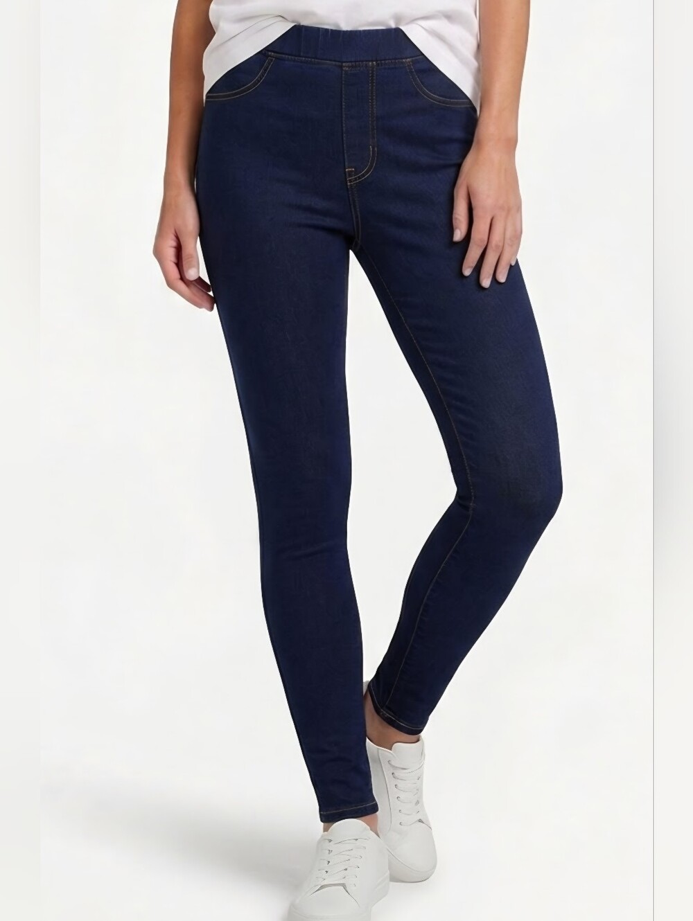 Old Navy Women's Navy Mid-Rise Adjustable Waist Jeggings Size 4 Tall